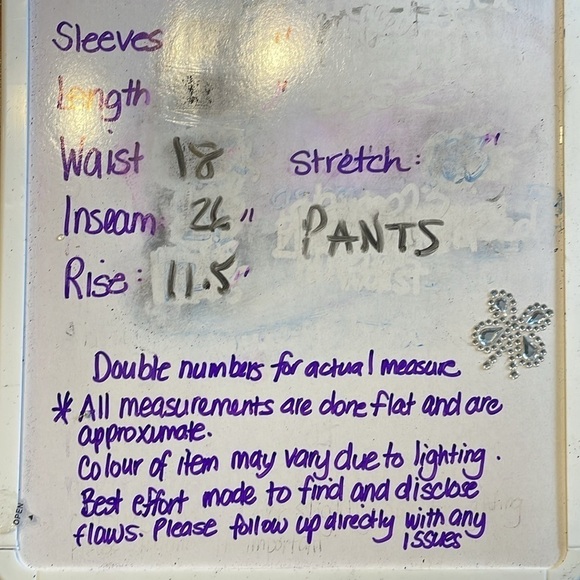 White House Black  Market L top/wide leg lined pant with embroidery and cutwork - Picture 15 of 15